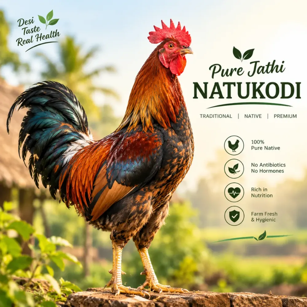 Pure Jathi Natukodi live male native chicken